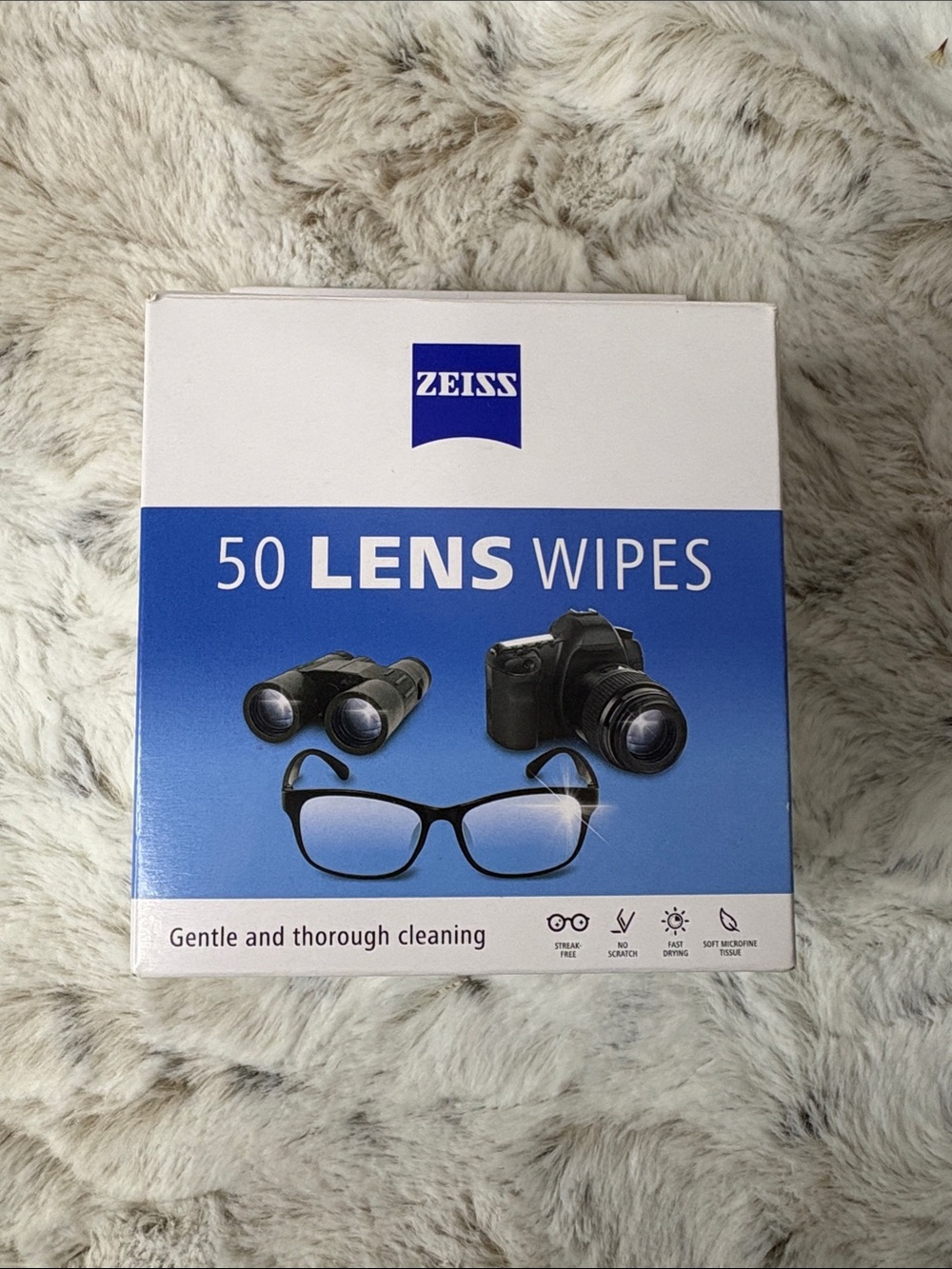 Blue 36 Lens Wipes - Gentle Cleaning for Cameras & Eyewear